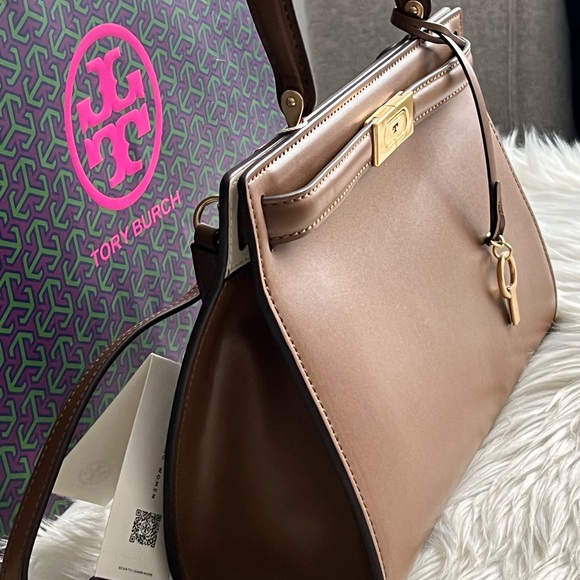 💰SOLD - 55814 - Tory Burch Lee Radziwill Small Satchel - Picture 3 of 16